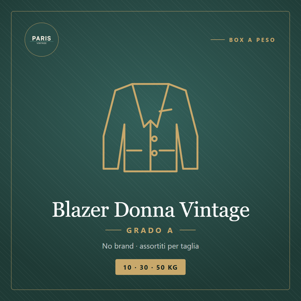 Box Blazer Donna Vintage (No Brand) - Grado A — Vintage Paris