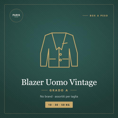 Box Blazer Uomo Vintage (No Brand) - Grado A — Vintage Paris