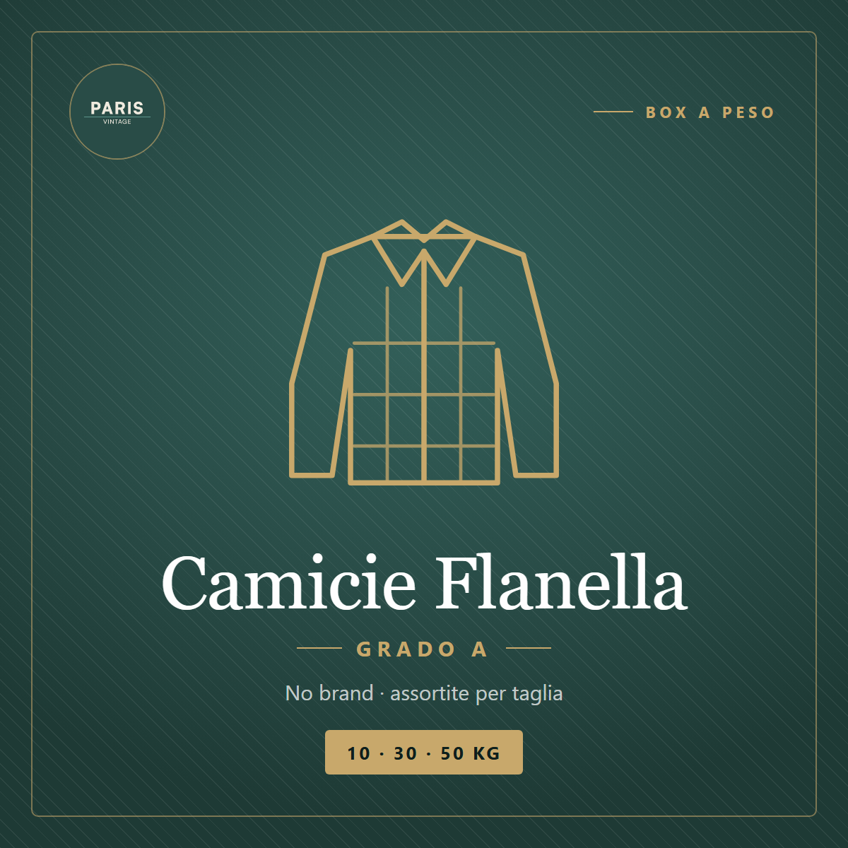 Box Camicie Flanella (No Brand) - Grado A — Vintage Paris