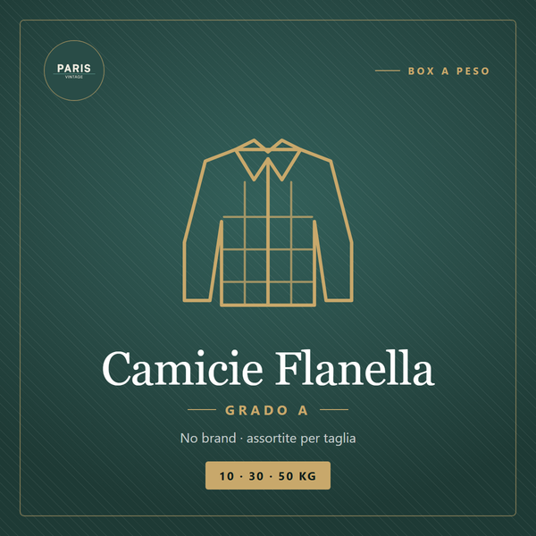 Box Camicie Flanella (No Brand) - Grado A