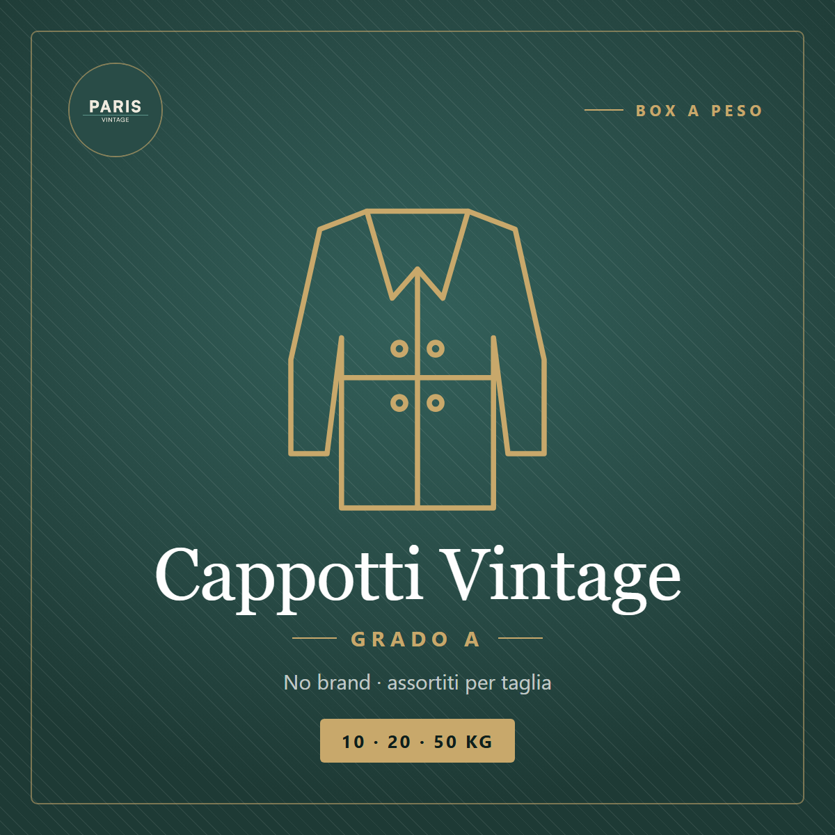 Box Cappotti Vintage (No Brand) - Grado A — Vintage Paris