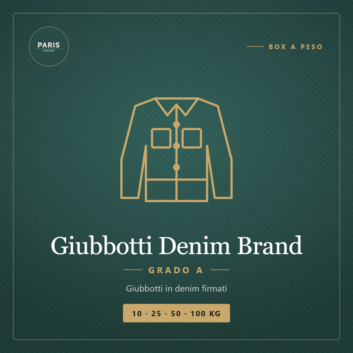 Box Giubbotti Denim Brand - Grado A — Vintage Paris