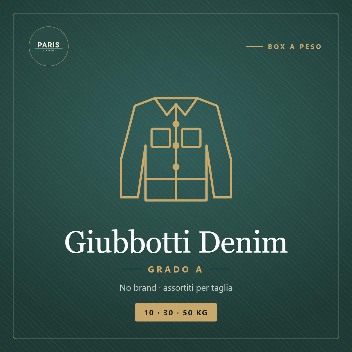 Box Giubbotti Denim (No Brand) - Grado A — Vintage Paris
